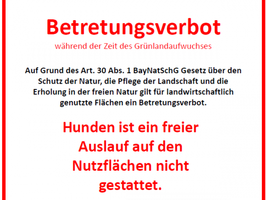 Betretungsverbot