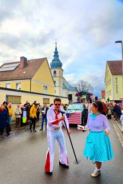 Fasching 2023 - Dorfgemeinschaft Erlau, Motto "Elvis lebt" - Elvis