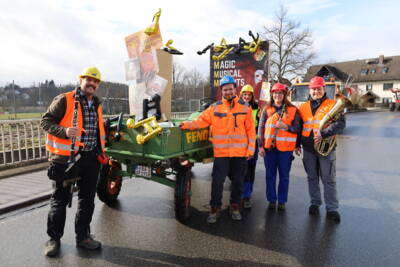 Fasching 2023 - Musikverein Mühlendorf vorm Zug