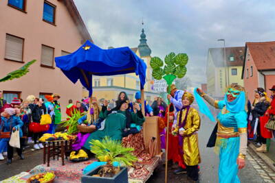 Fasching 2023 - Reservistenkameradschaft mit Motto "1001 Nacht" - im Zug